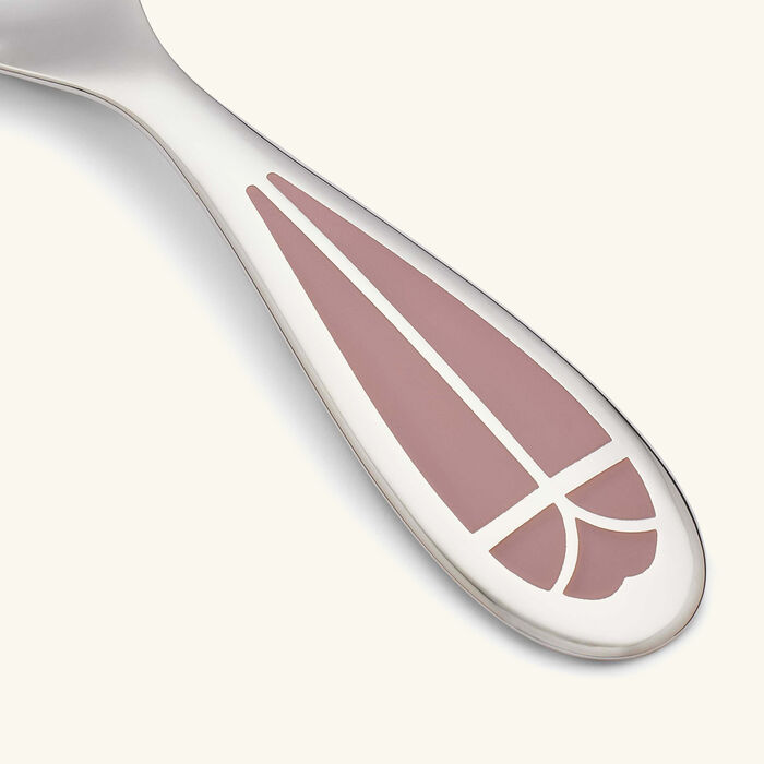 christofle quartz talisman baby spoon pink