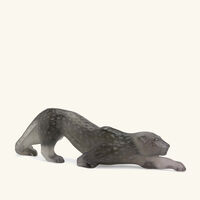 Zeila Panther Sculpture Medium Grey lalique zeila panther sculpture medium grey