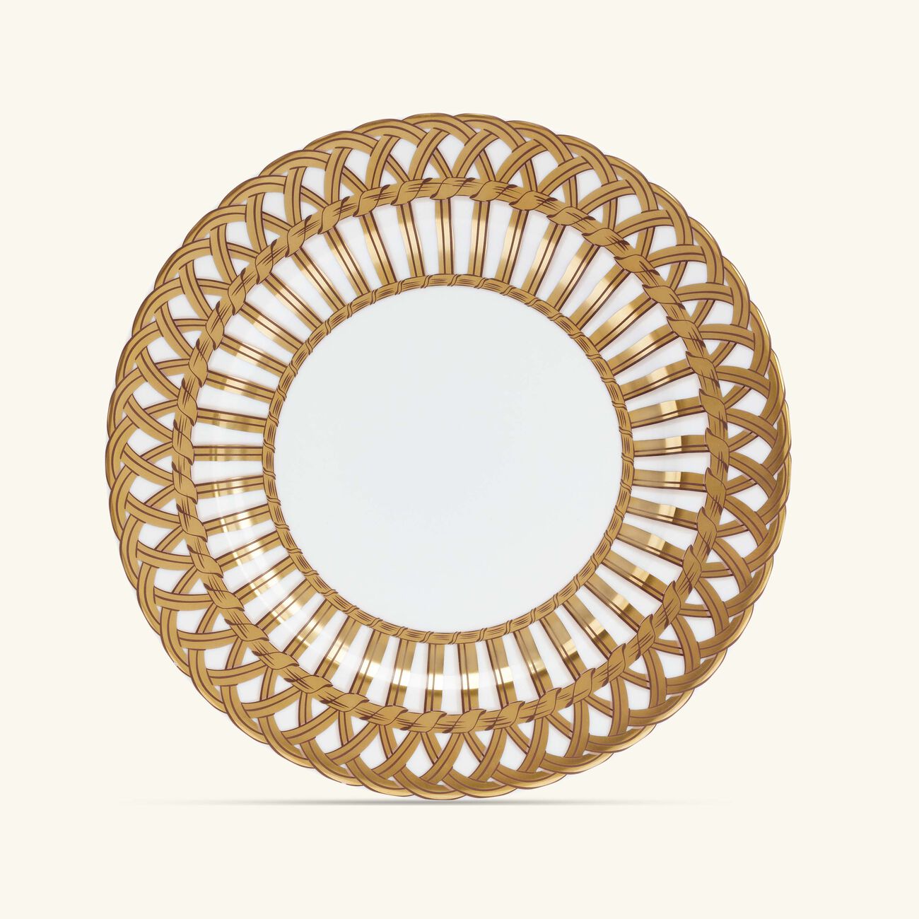 pinto paris vannerie dinner plate gold 26cm