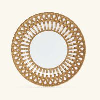 pinto paris vannerie dinner plate gold 26cm