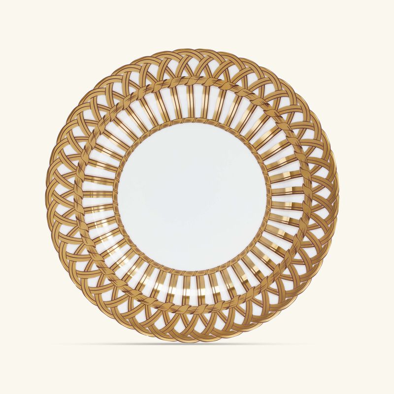 Vannerie Dinner Plate Gold 26Cm pinto paris vannerie dinner plate gold 26cm