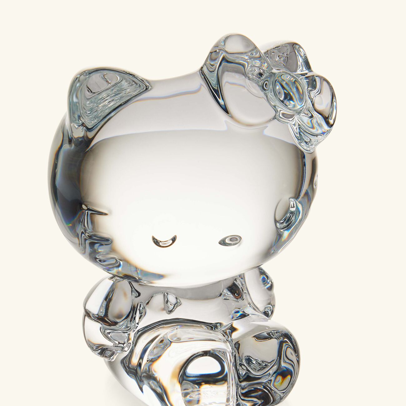 baccarat happiness paradise hello kitty figurine clear small