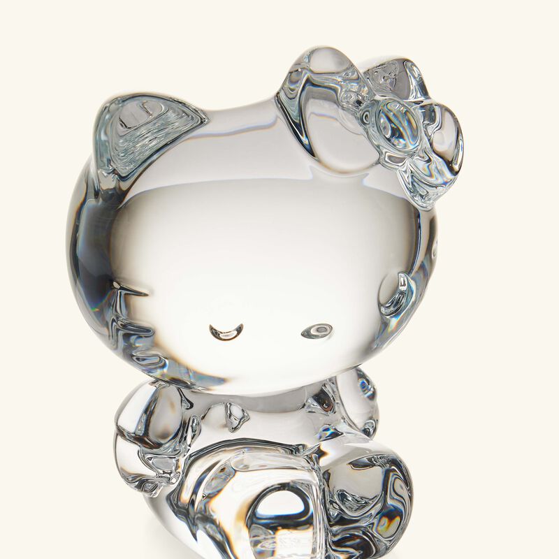 baccarat happiness paradise hello kitty figurine clear small