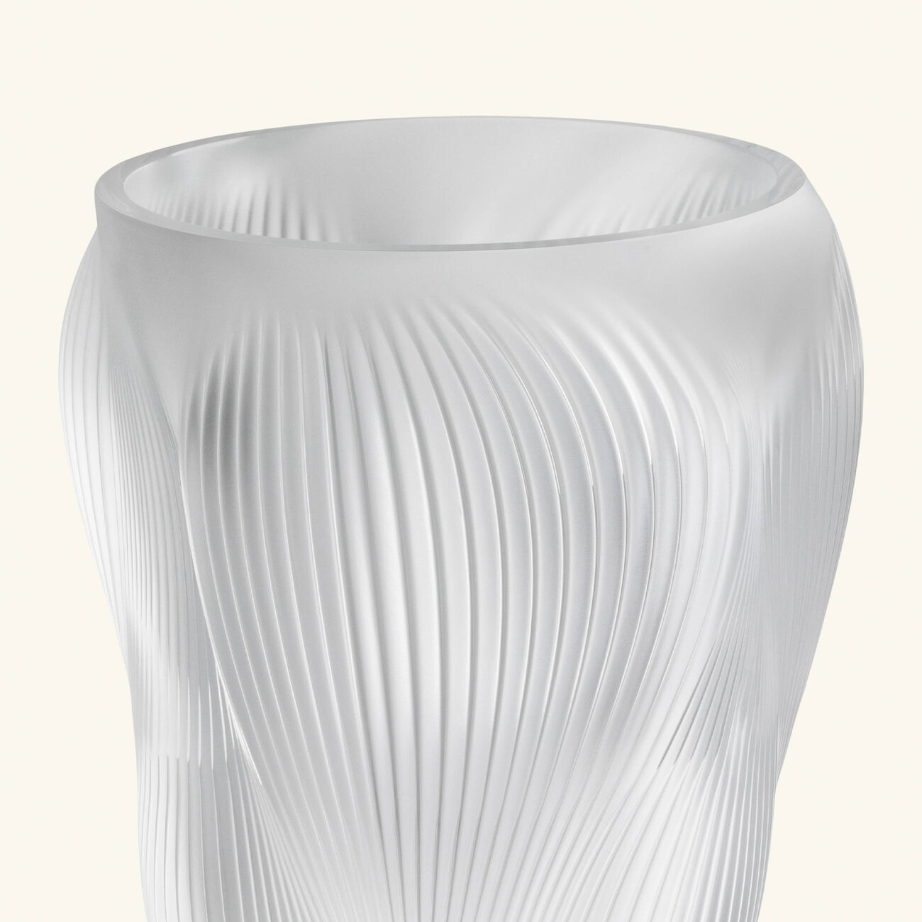 lalique alize vase large clear