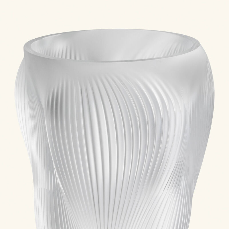lalique alize vase large clear