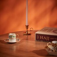 bernardaud botanique tasse et soucoupe coffee cup saucer gold