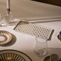 pinto paris kyoto rectangular plate gold star large