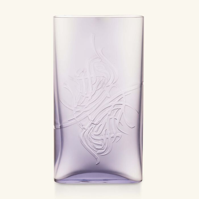 ماريو تشيوني مزهرية شادو بيضاوية طويلة بلون شفاف