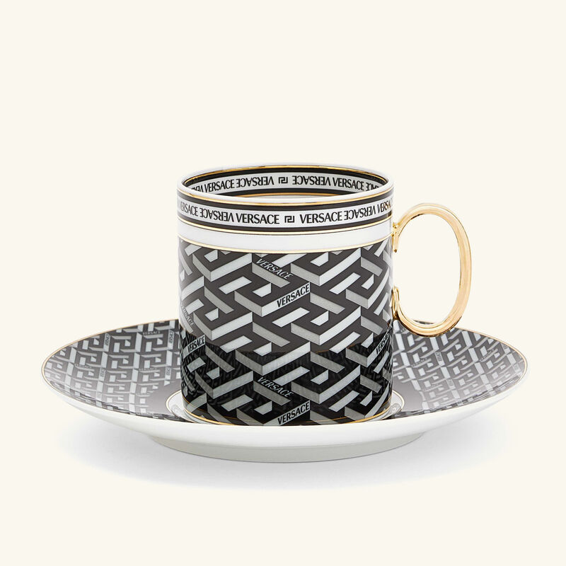 versace la greca signature coffee cup pattern