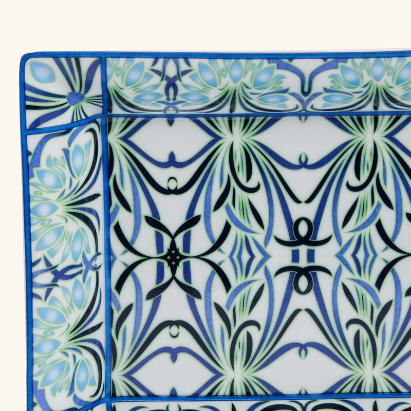 صينية الحلى والمجوهرات بيتينا بلو مستطيلة زرقاء برناردو صينية الحلى والمجوهرات بيتينا بلو مستطيلة زرقاء