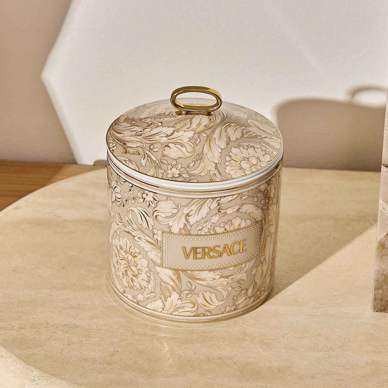Barocco Storage Box Beige versace barocco storage box beige