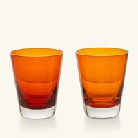 baccarat mosaique drinking glass orange