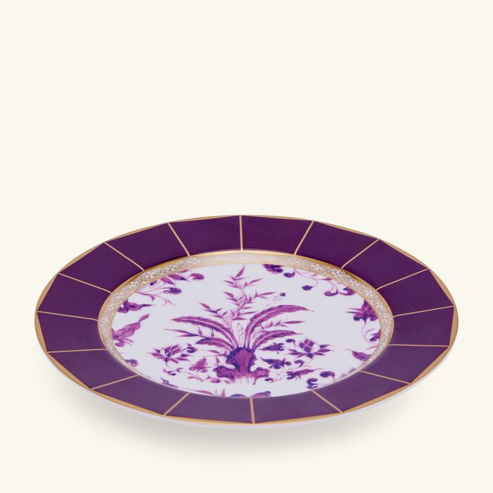 bernardaud prunus bread butter plate round purple 16cm