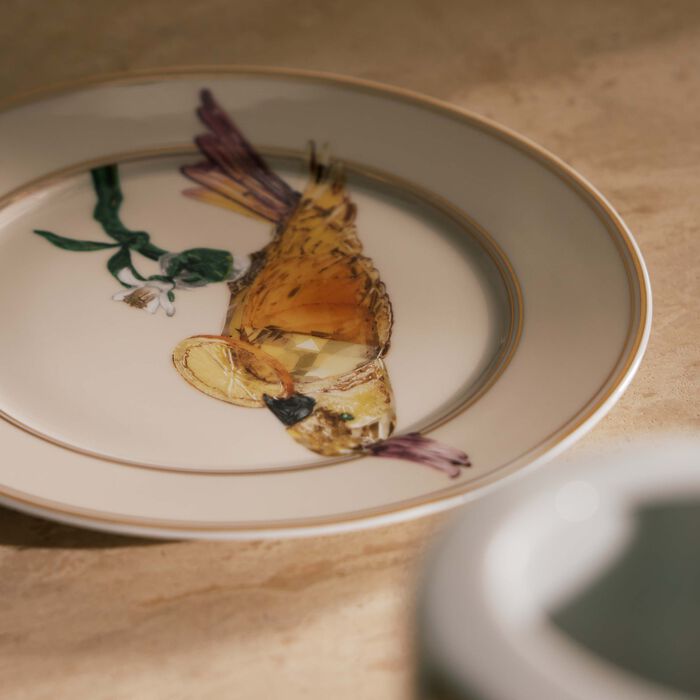 rosenthal idyllia bread butter plate round cockatoo 18 cm