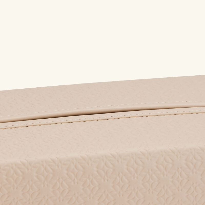 Elie Saab Monogram Tissue Holder Torrone Beige giobagnara elie saab monogram tissue holder torrone beige