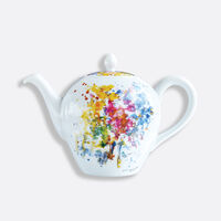 Chagall - Bouquet De Fleurs Tea Pot 12 C. "Boule" Shape, small