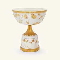 villari taormina footed fruit bowl white