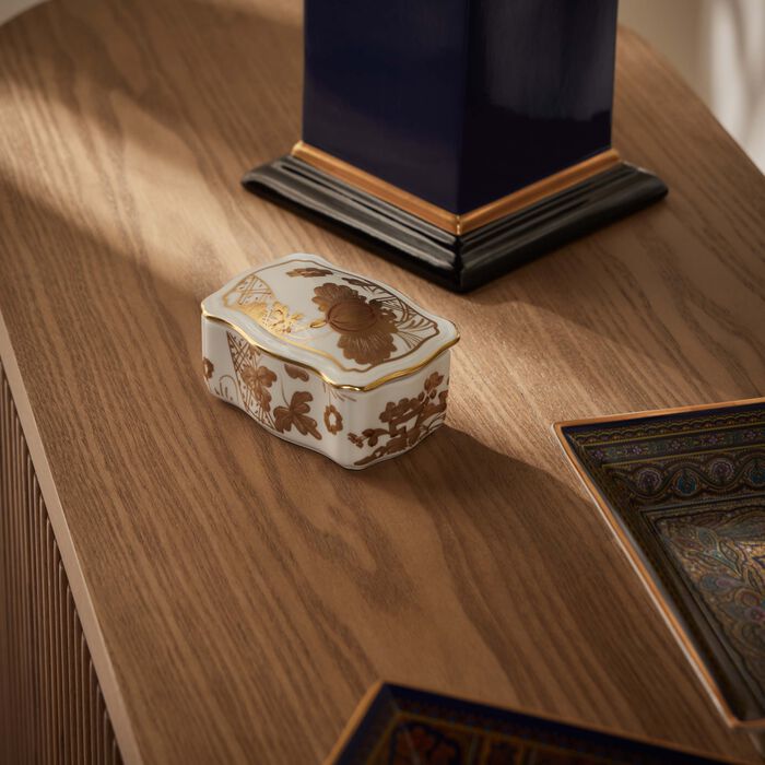 ginori 1735 oriente italiano jewelry box gold