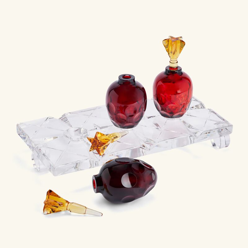 طقم من زجاجات العطور مع صينية large