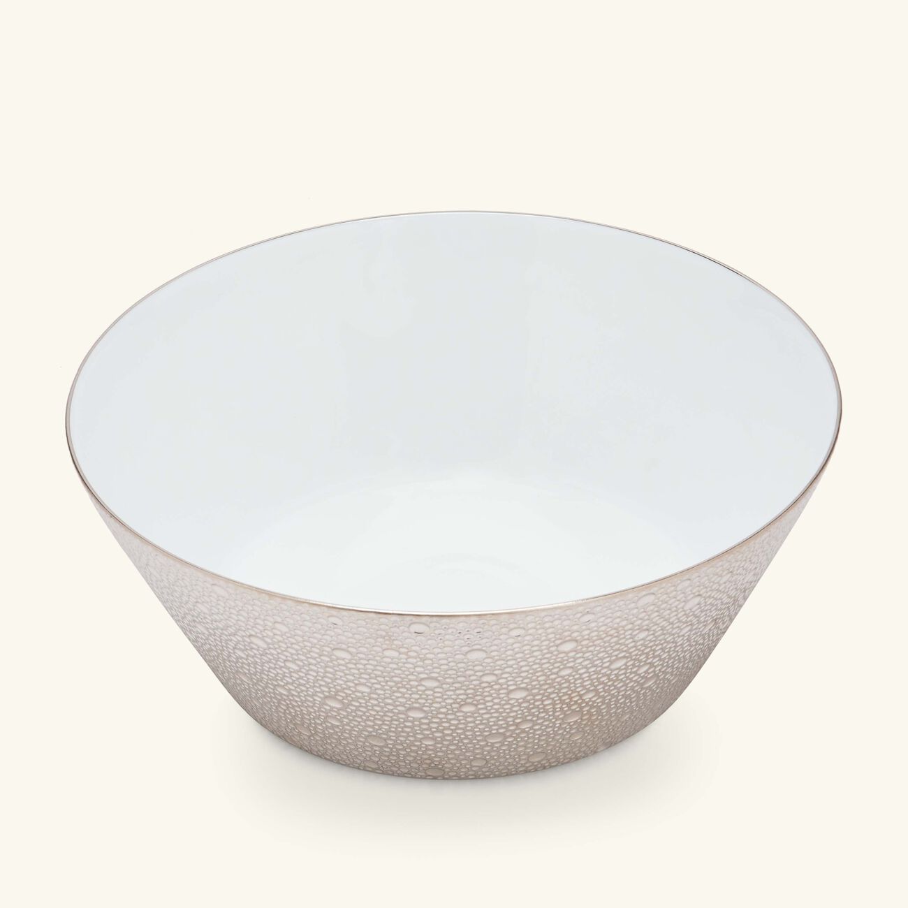 bernardaud ecume salad bowl silver 24cm