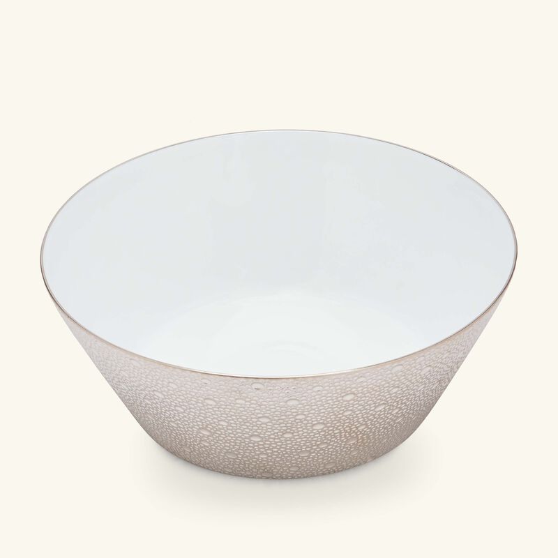 bernardaud ecume salad bowl silver 24cm