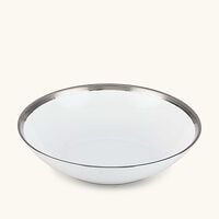 Maille Platine Soup Plate White 19cm bernardaud maille platine soup plate white 19cm