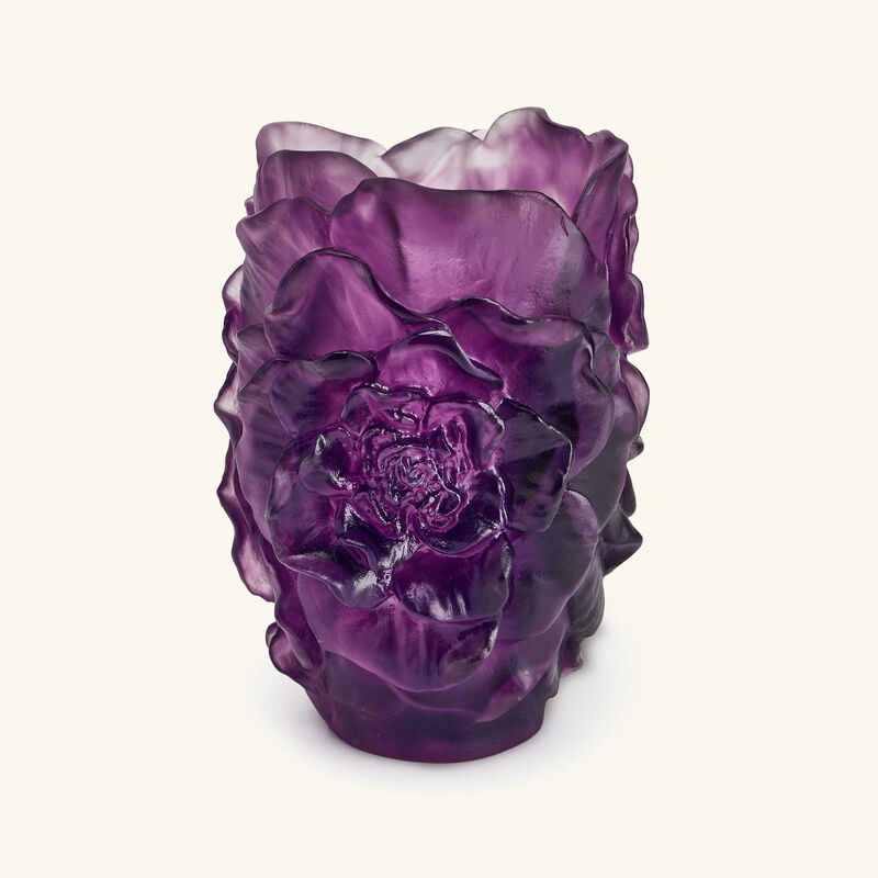 Camellia Vase Small Violet daum camellia vase small violet