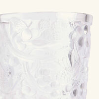Merles et Raisins Vase Medium Clear lalique merles et raisins vase medium clear