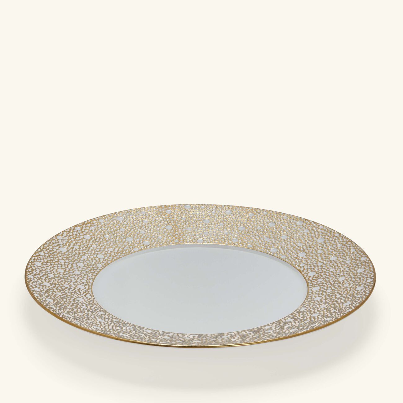 bernardaud mordore dinner plate round gold 26cm