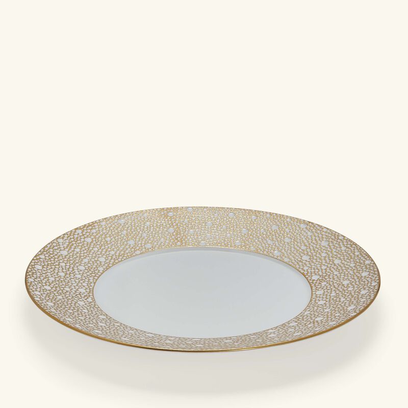 bernardaud mordore dinner plate round gold 26cm