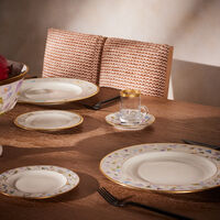 villari taormina arabic tea cup saucer white