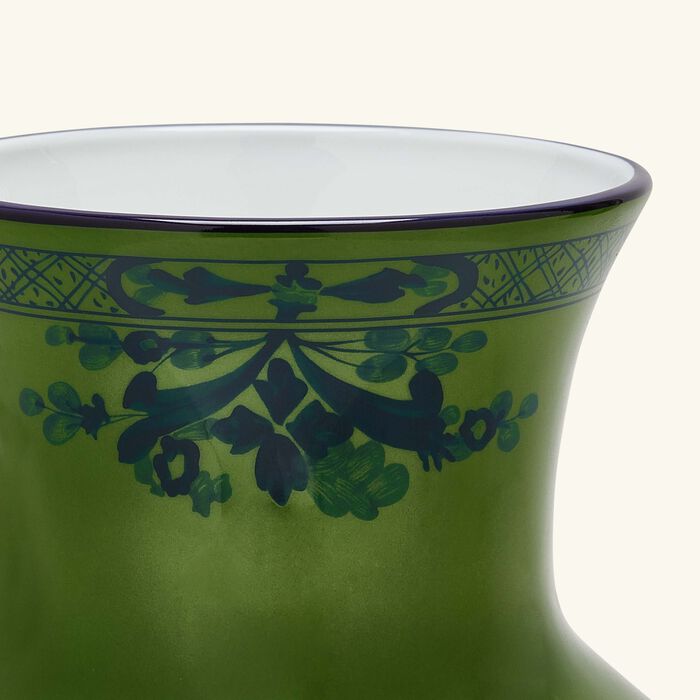 ginori 1735 oriente italiano malachite vase medium green