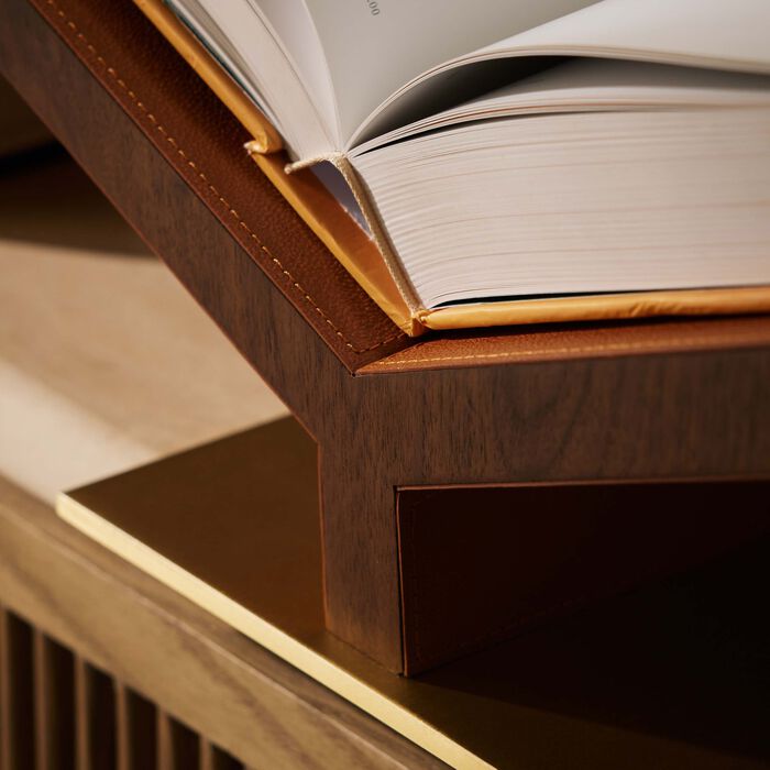 assouline collector ultimate bookstand camel