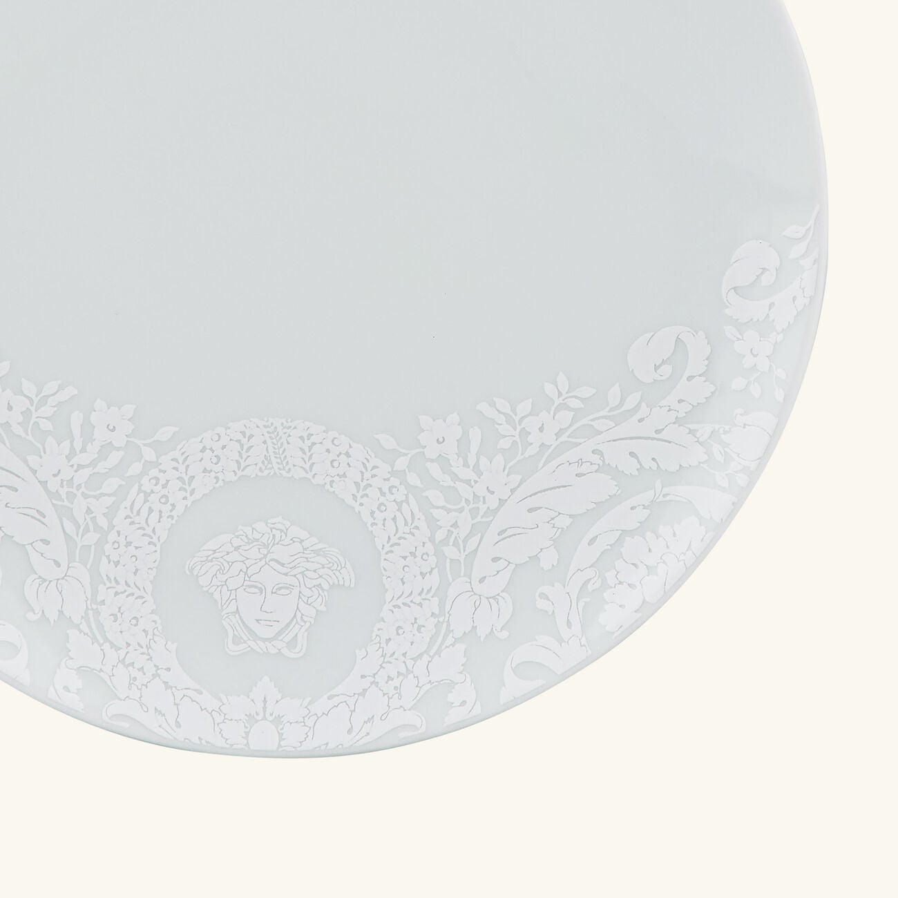 Barocco'92 Bianco Bread Plate Round White 17cm versace barocco 92 bianco bread plate round white 17cm