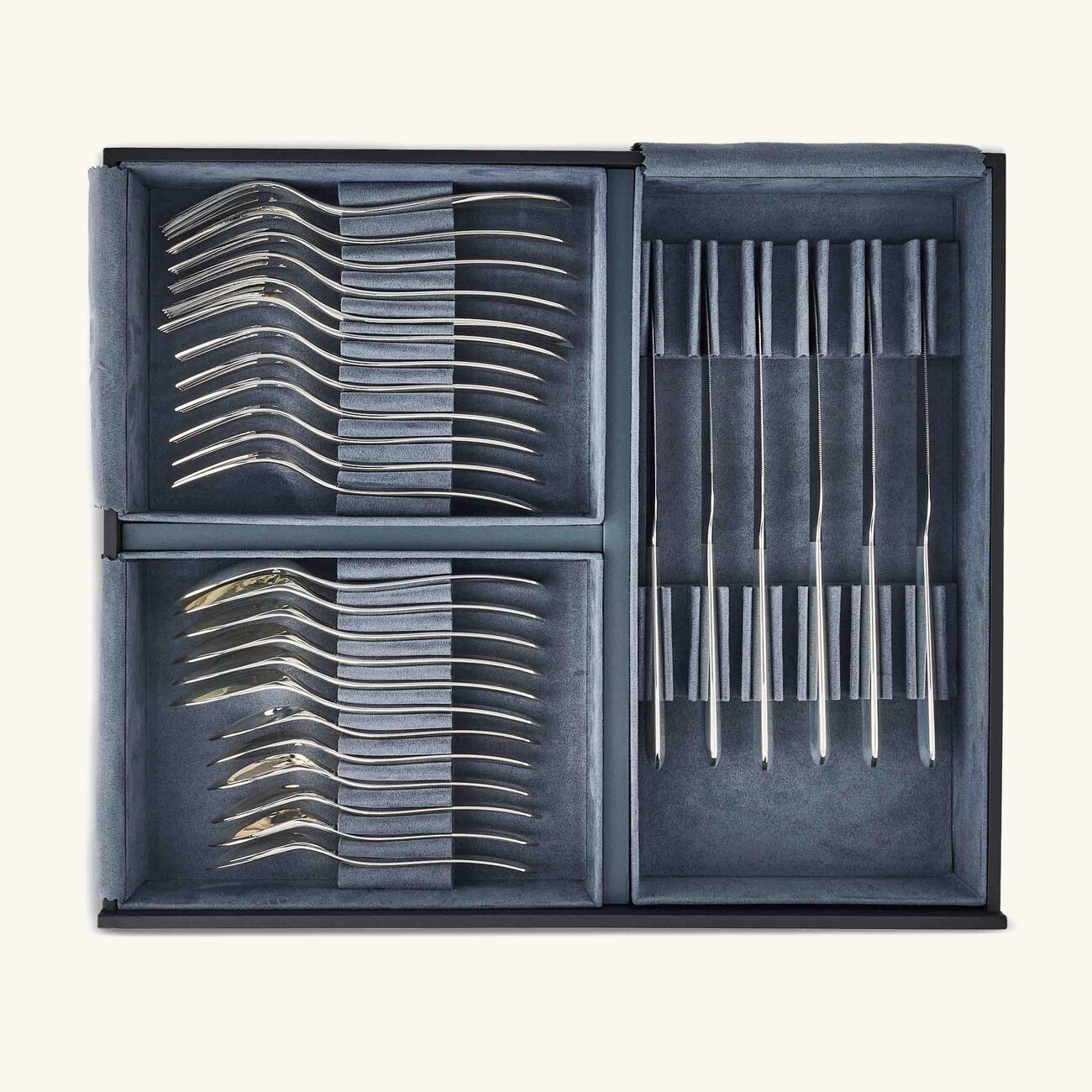 christofle infini flatware set 76 pieces silver plated