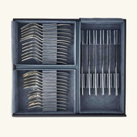 christofle infini flatware set 76 pieces silver plated