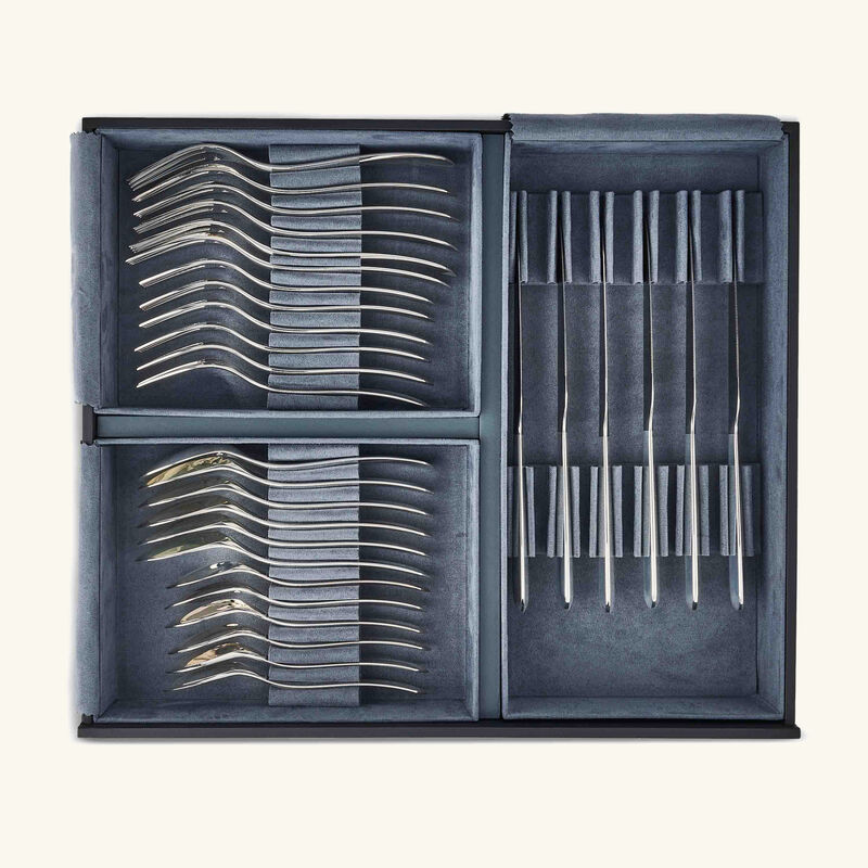 christofle infini flatware set 76 pieces silver plated