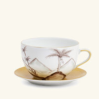 marie daage bamboo colonies coffee cup saucer pink