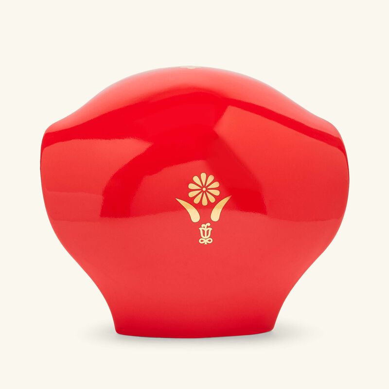 لادرو منحوتة على شكل ثعبان صغيرة حمراء