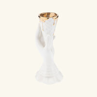 jonathan adler gilded i scream vase small white