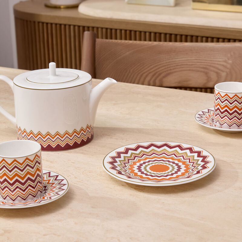 missoni home iconic bread   butter plate round 15 cm set of 2