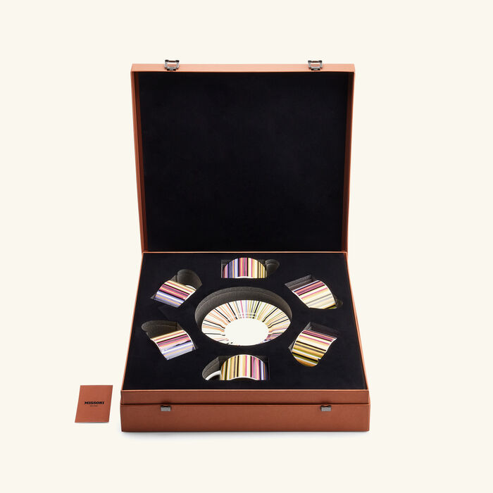 Jenkins Tea Cup & Saucer Set of 6 missoni home jenkins tea cup saucer set of 6