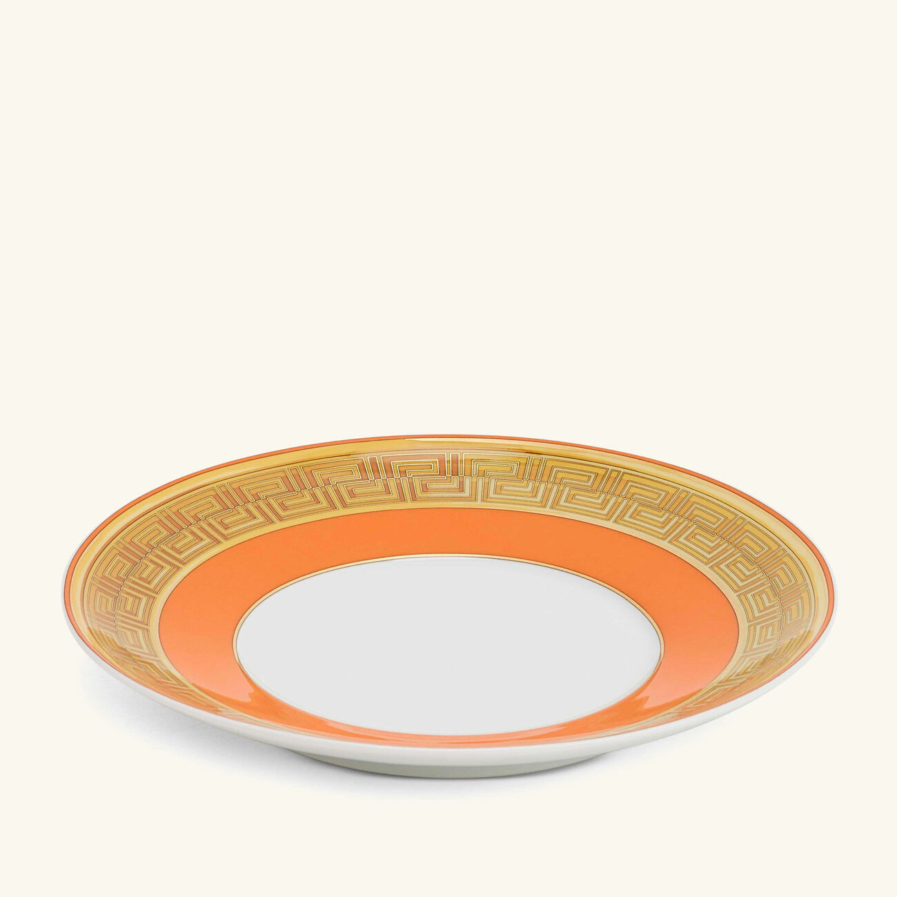 versace orange coin tea cup saucer orange