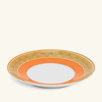 versace orange coin tea cup saucer orange