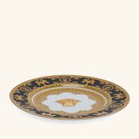 versace i love baroque nero bread butter plate round black 27cm