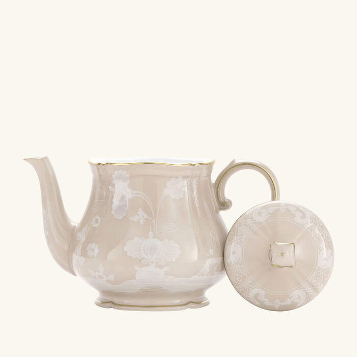 Oriente Italiano Meringa Antico Teapot Beige ginori 1769 oriente italiano meringa antico teapot beige