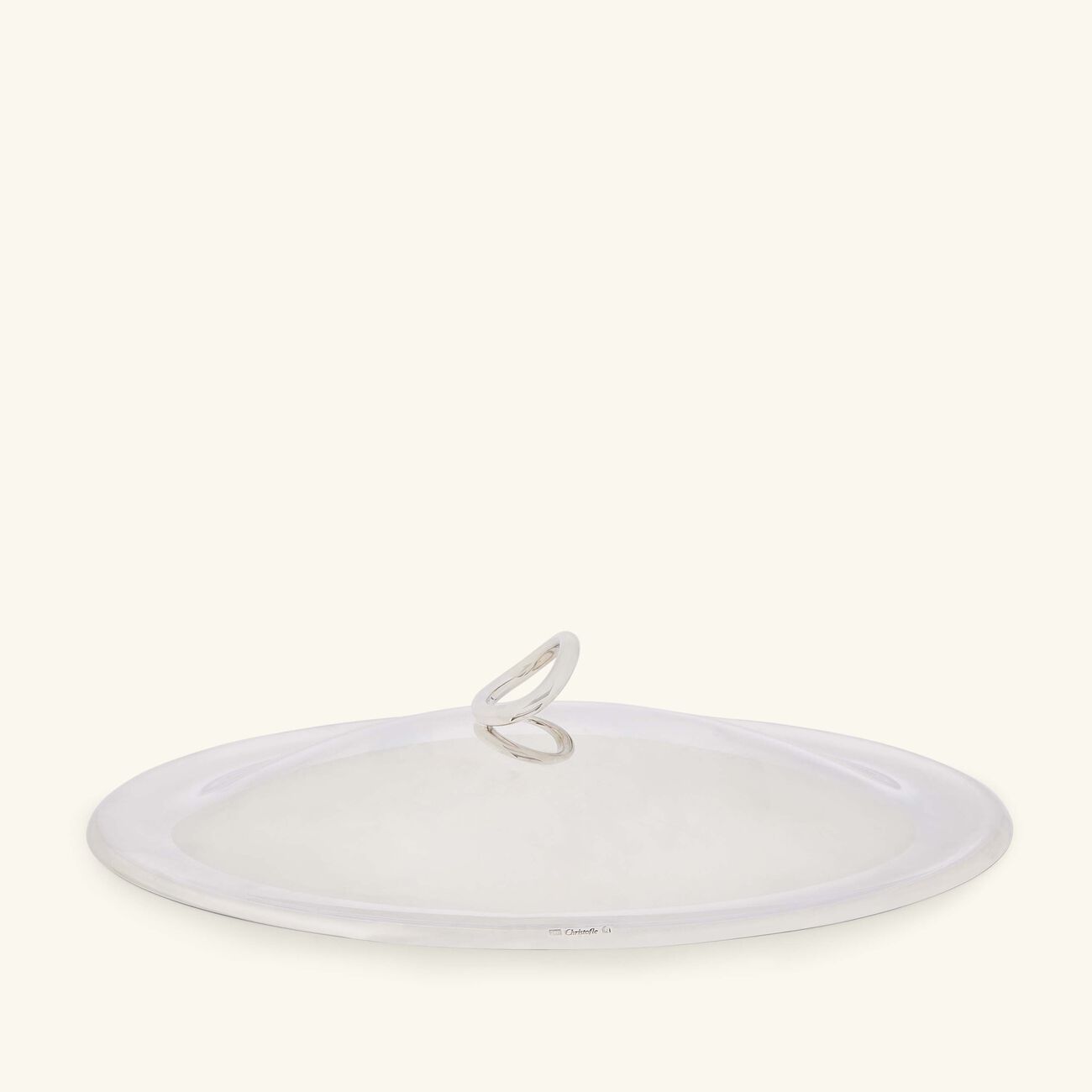 christofle vertigo cover oval silver plated