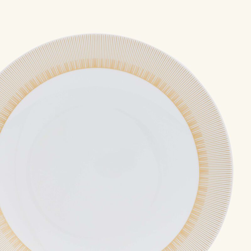 bernardaud sol dish round gold 29cm