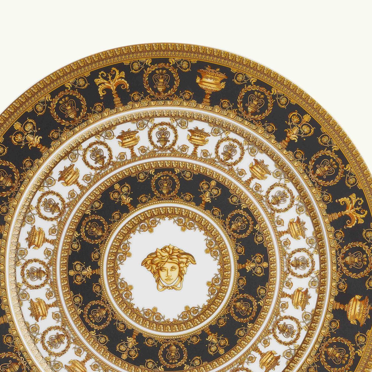 versace i love baroque charger plate round gold 33cm