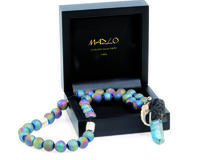 Masbaha Prestige Electroplated Drusy Geode Agate With Box Masbaha Prestige Electroplated Drusy Geode Agate With Box, small